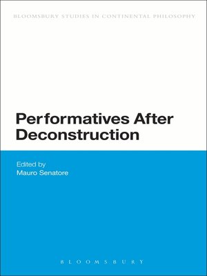 cover image of Performatives After Deconstruction